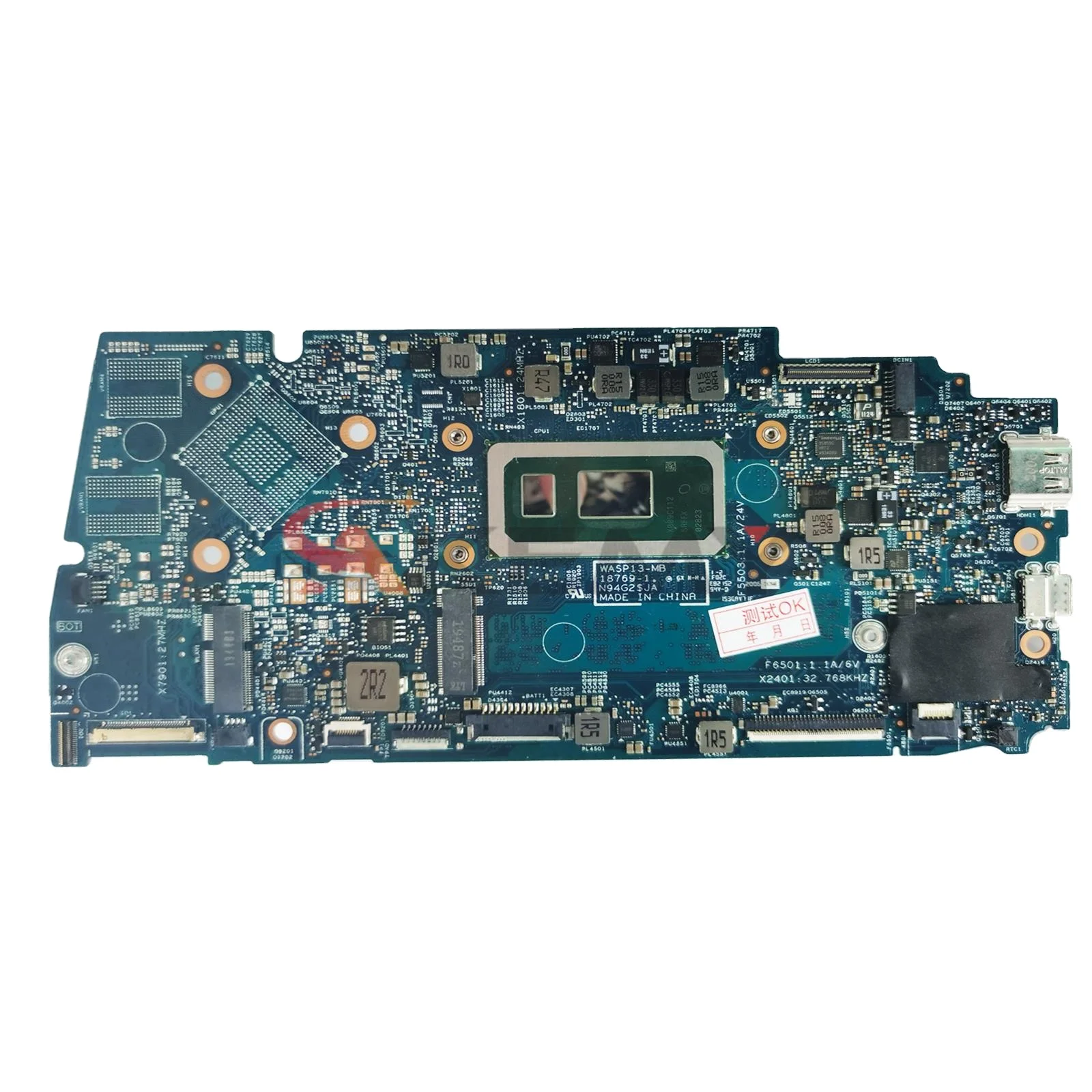 

For Dell Vostro 5390 Laptop Motherboard WASP13-MB 18769-1 With I3-8145U I5-8265U I7-8565U CN-0T6C16 CN-02D48N CN-0V61H3