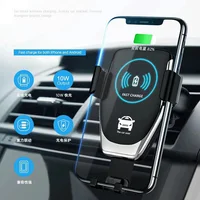 

10W Wireless Car fast Charger Automatic Clamping Fast Charging Phone Holder Mount in Car for Smart Phone Auto Clamping Gravity