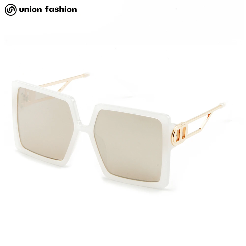 

New Trendy Higend Acrylic Square Shape Oversized Women Eyewear Female Storage Sunglasses, 1 colors