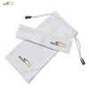 Custom Drawstring Microfiber 80%polyester20%polyamide 230GSM Cloth Glasses Sunglasses Pouch Bag with Logo Printed