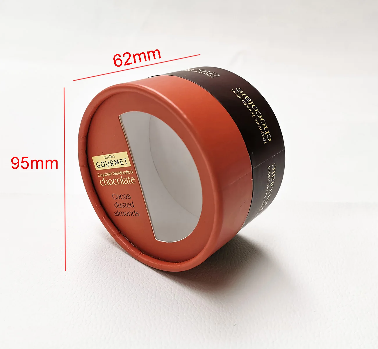 Custom Round Cylinder Gift Box Round Cardboard Food Grade Paper Tube Box For Candy Packaging