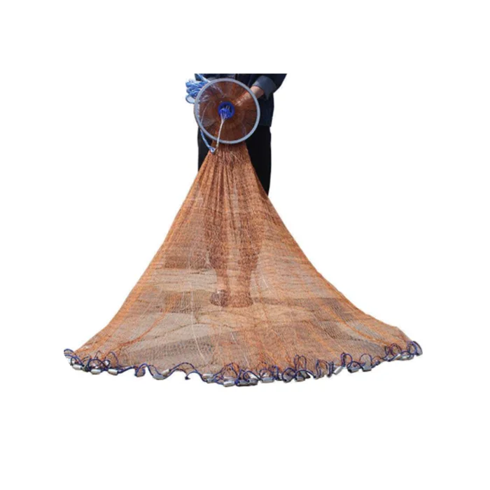 

hot sale drawstring with aluminium ring cast net with tyre use line