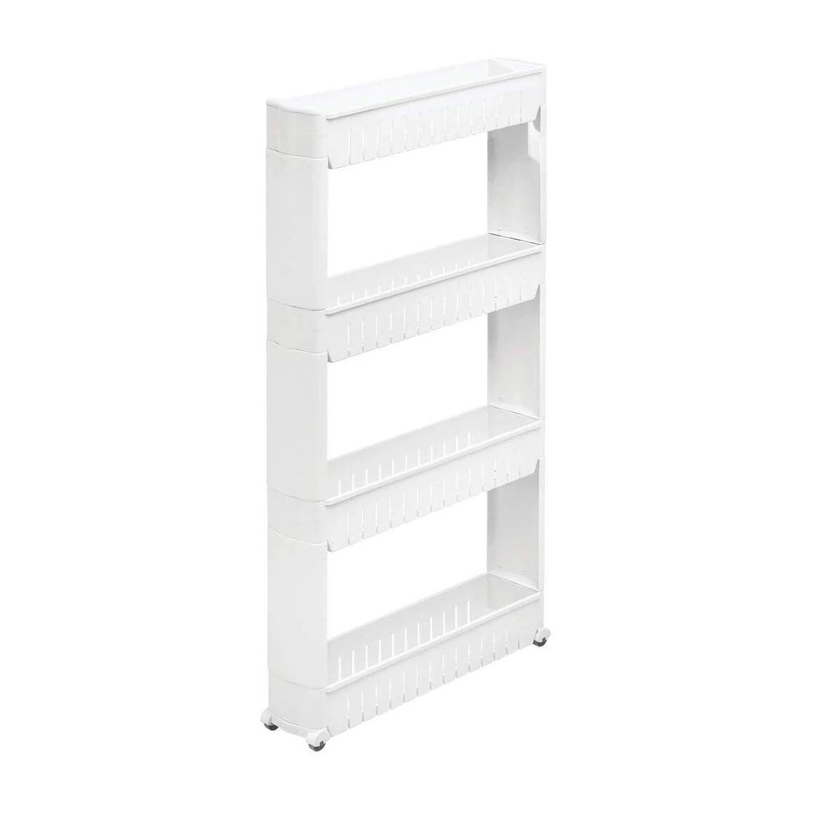 Slim Storage 3 Tier Slideout Tower Pull Out Pantry Shelves Cart For