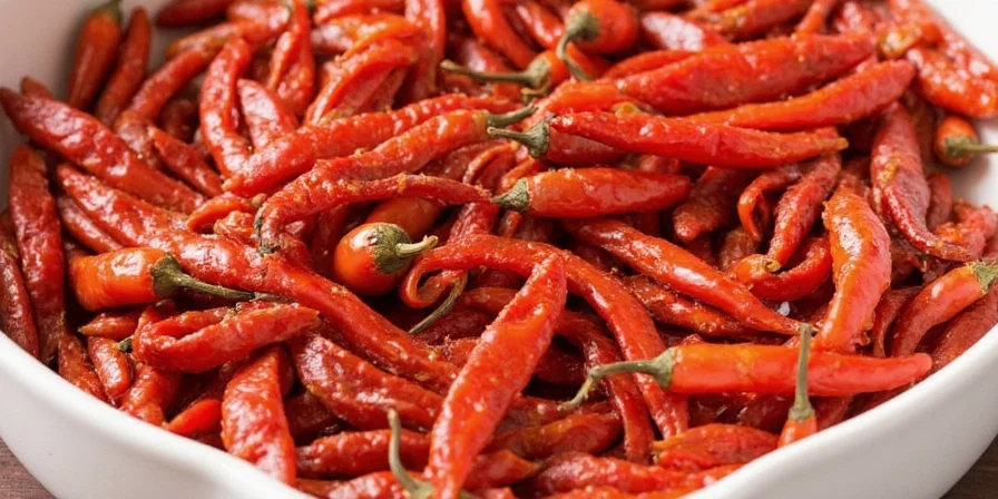 Wine soaking method for dried chiles in sauce preparation