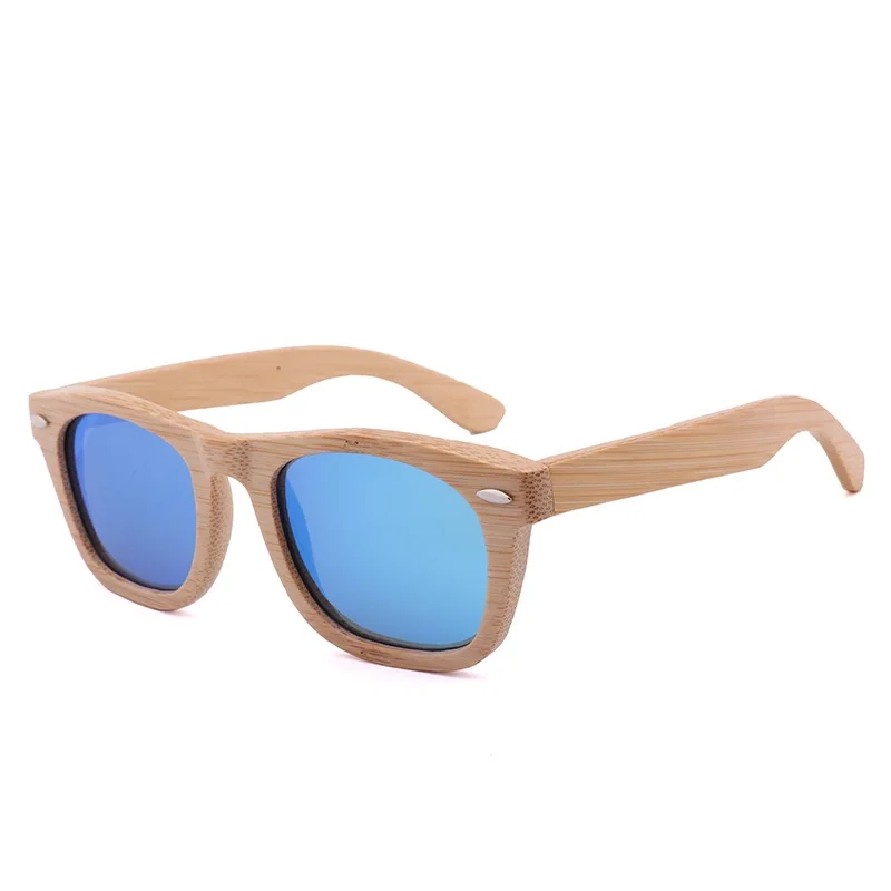 

2021 Hot Sale Retro Hand Made Spring Hinge Custom LOGO Wood Bamboo Frame Men's Sunglasses Polarized, Any colors