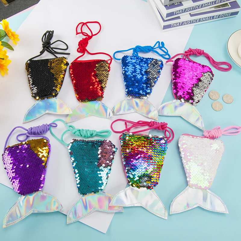 

Hot Selling Girls Mermaid Coin Purse Cheap Mermaid Glitter Coin Purse For Girls