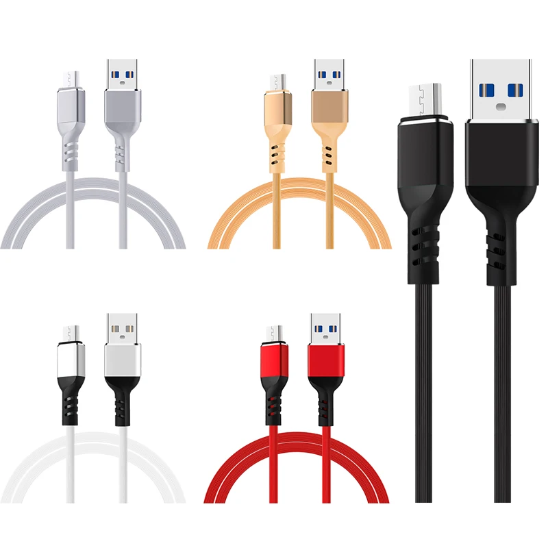 

2A High elasticity TPE Charging Cable 1M 8 pin Aluminum Wire USB Cable Data Cable for iPhone 5/6/7plus/XS/XS MAX /ipad3/4/5, White/red/black/yellow/silver