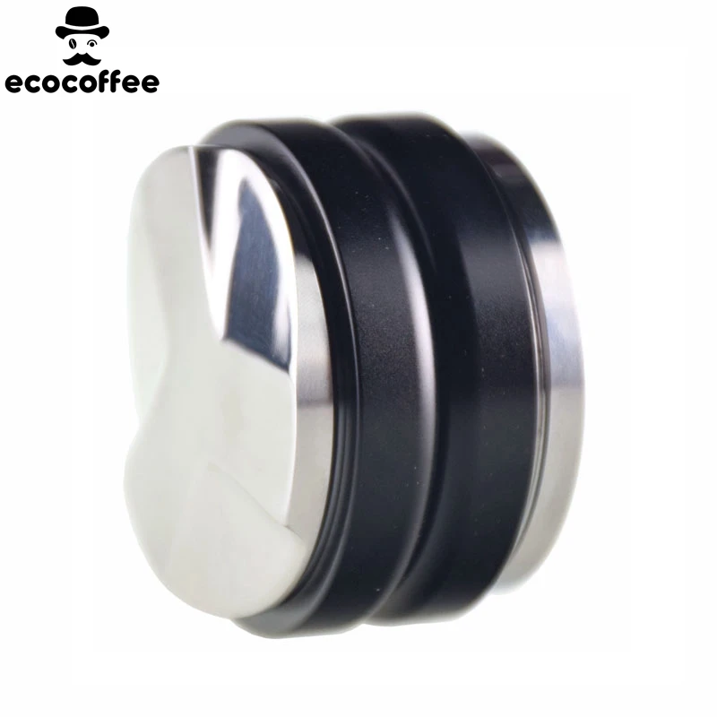 

YE26 Kitchen Accessories Macaron Ecocoffee Customized Coffee Tamper Coffee Distributor 58MM Espresso Maker, Black