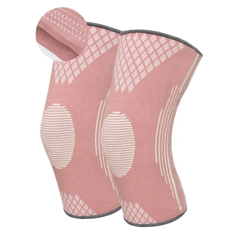 

Colorful Nylon Compression Anti Slip Knee Wraps Support Brace Sleeve for Women Gym Dance, Black,gray,pink,green,blue