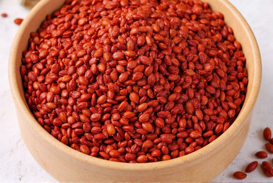 Various brands of annatto seeds displayed together