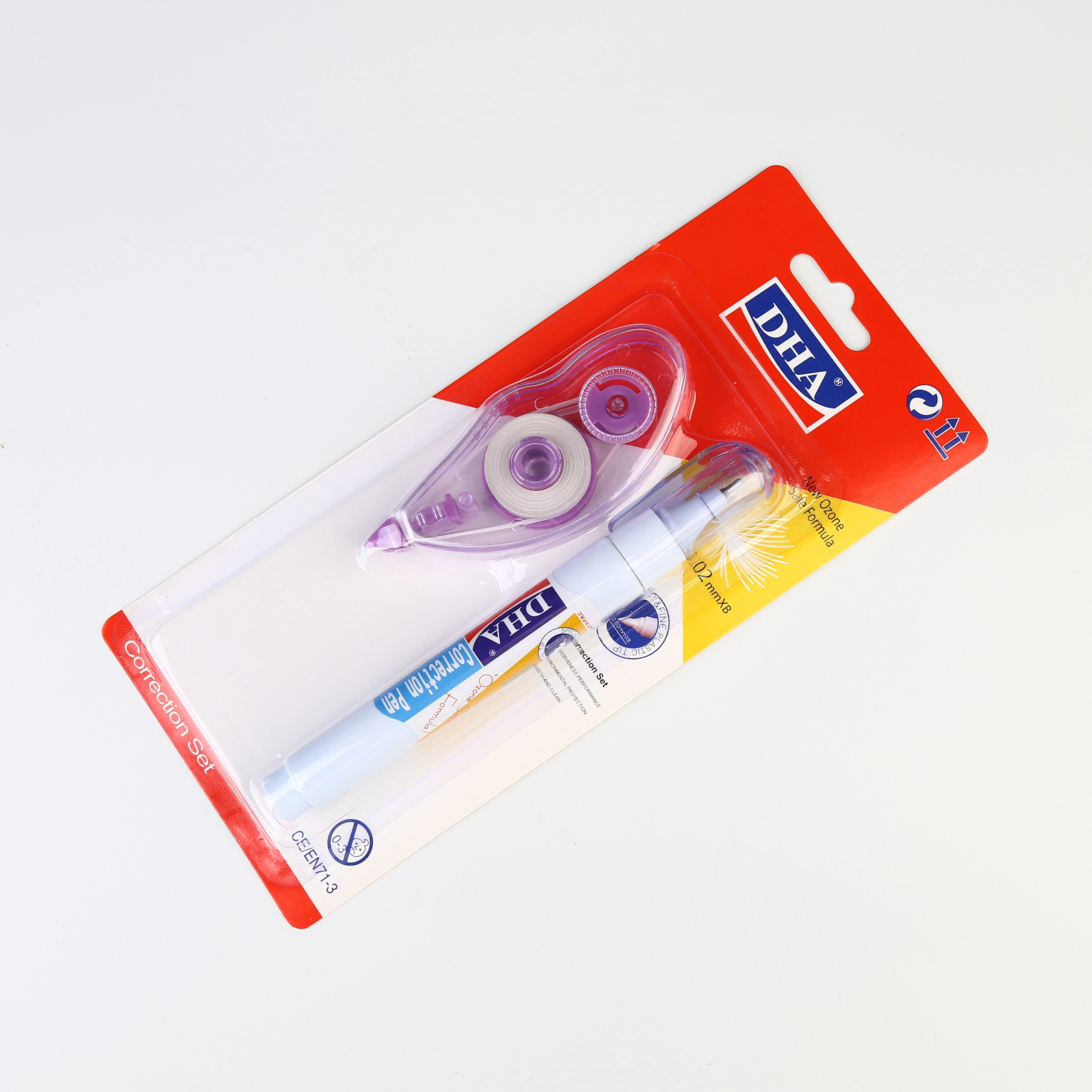 
Correction pen and tape mixed package for multi usage 