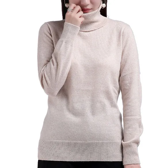 

New design cashmere knit slim women wool pullover sweater ladies