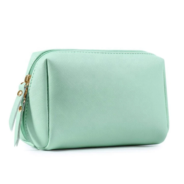 

YAESHII hot sell Pu Leather Pouch Bags Small Travel Waterproof Cute Girls Portable Cosmetic Makeup Bag, Customized color