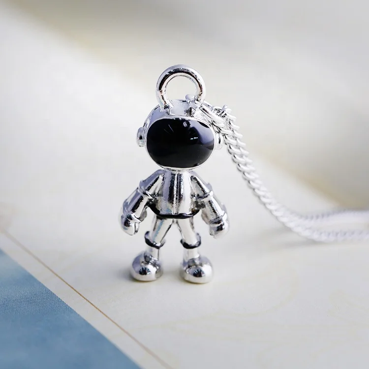 

Trendy men's and women's pendants cool astronaut necklaces, Silver/gold/rose gold