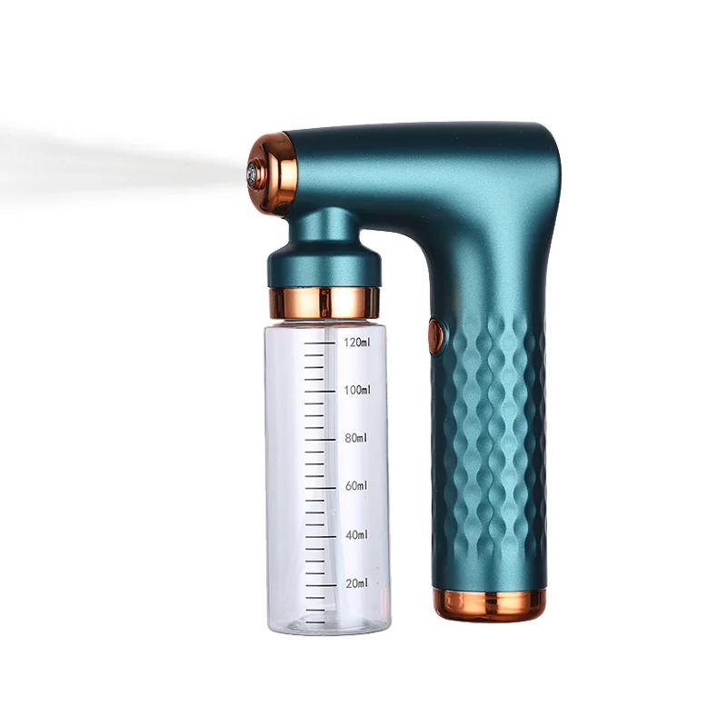 

Best sell mini cheap cordless car hotel room portable disinfectant automizer fogger gun sanitizing machine
