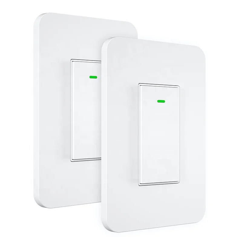 

US Canada Electrical Switch 220V/2.4Ghz 3Way WiFi Smart Switch for Light FanCompatible with Alexa and Google Home