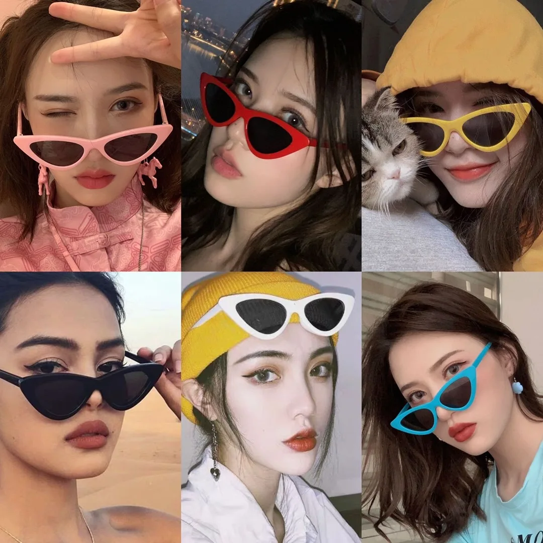 

vintage square sun glasses 2022 coloful lens women sunglasses