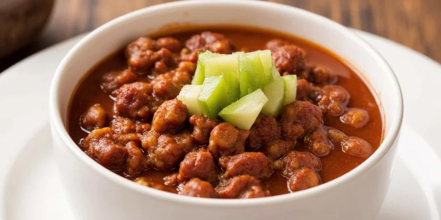Creative Chili Toppings Display