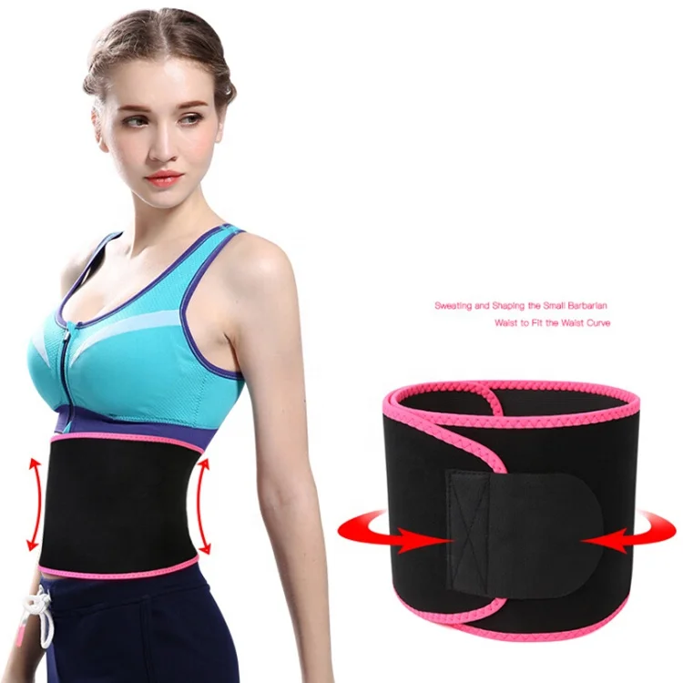 

Sports Waist Trainer for Men & Women Trimmer Body Shaper Girdle Fat Burning Belly Slimming Band for Weight Loss Fitness, Black