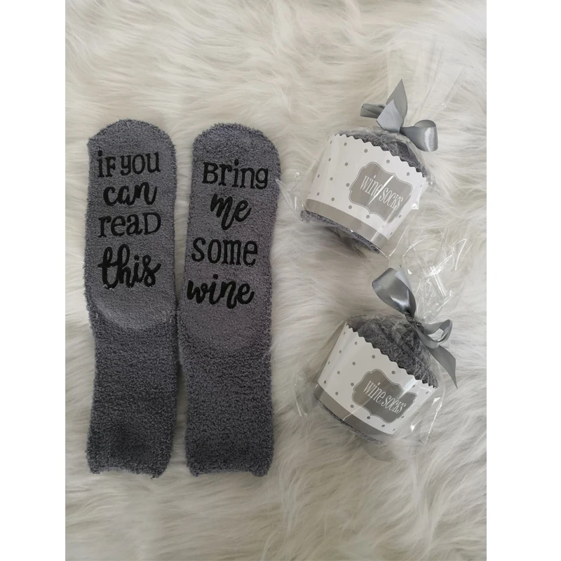 

Custom Long Fluffy Fuzzy Elastic Comfortable Warm Fashion Men Cotton Wine Heart Groom Socks, White, purple