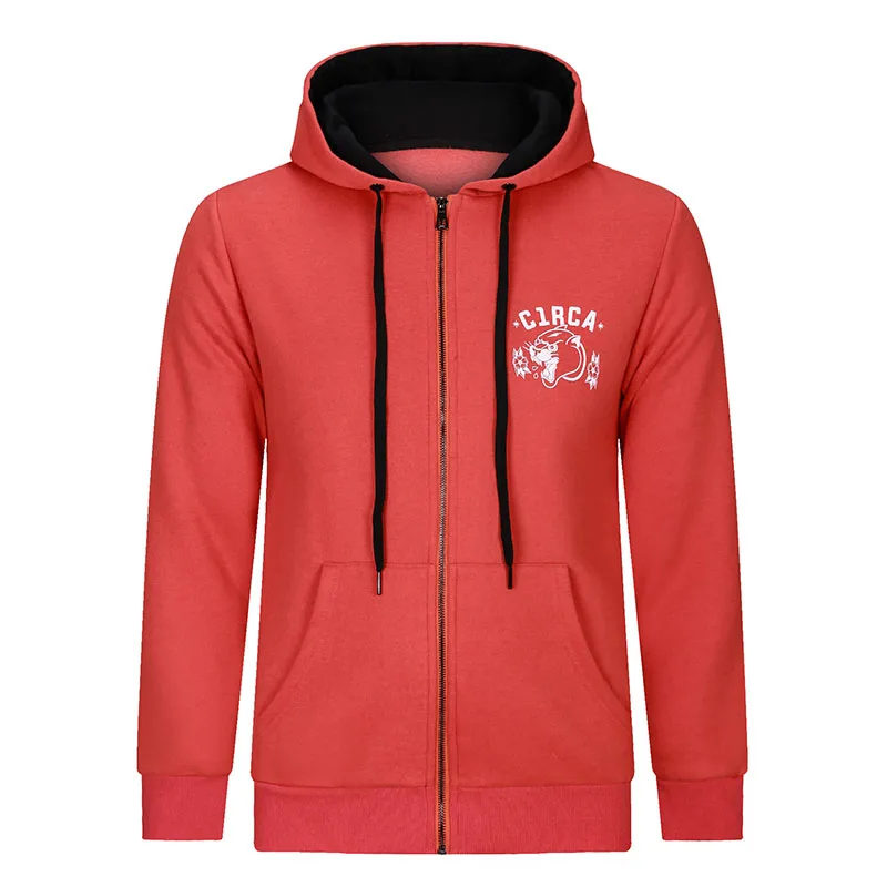 Wholesale Mens Custom Zip Up Hoodies Full Face Blank Plain Hoodie With
