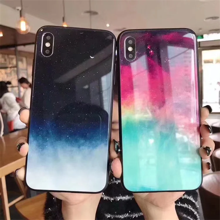 

sunset cloud galaxy design phone cases charm 12 2021 new case used for iphone 11 pro max xr xs 7 8 plus