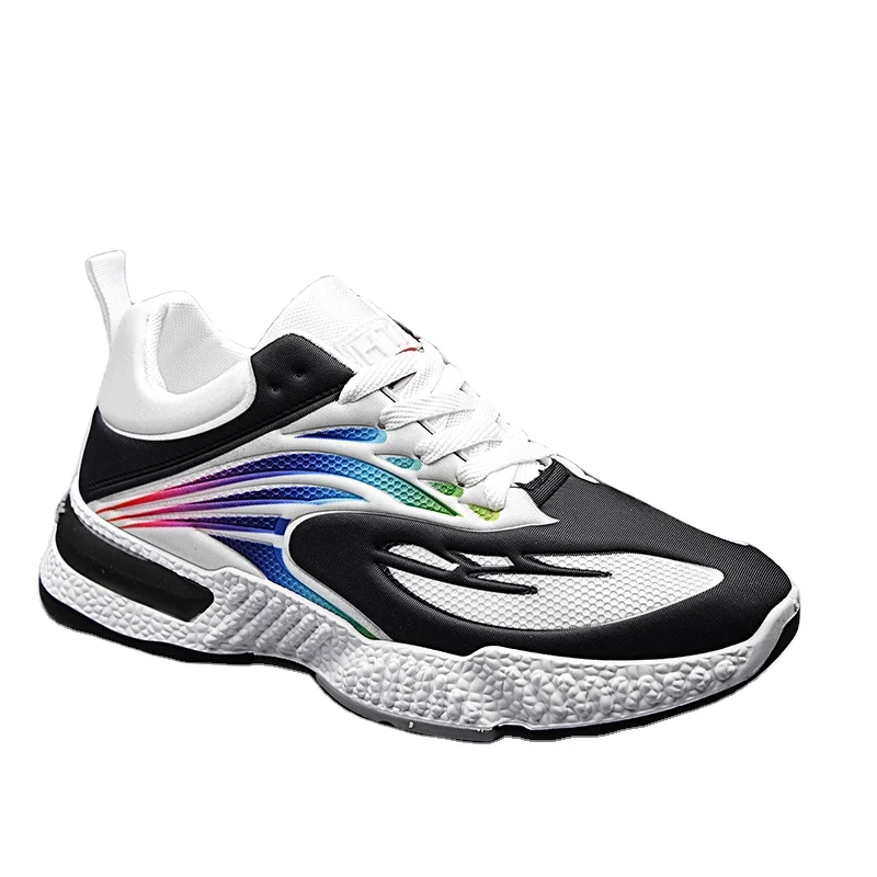 

high quality manufacturers fly knit sneaker Anti-slip1 casual breathable walking shoe shose men sport shoes mens sneakers, Custom ( black&red)