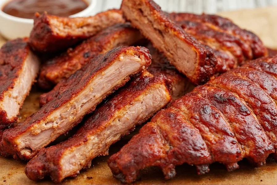 Pork Spare Ribs with Sauce