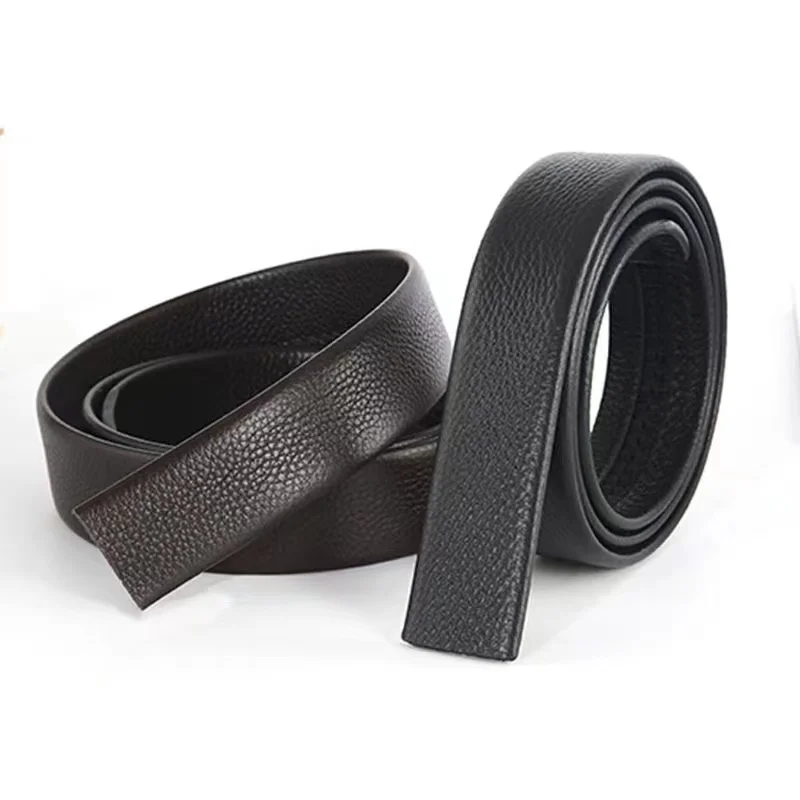 

Ratchet Full Grain Genuine Leather Strap Belts for 35MM Slide Click Buckle