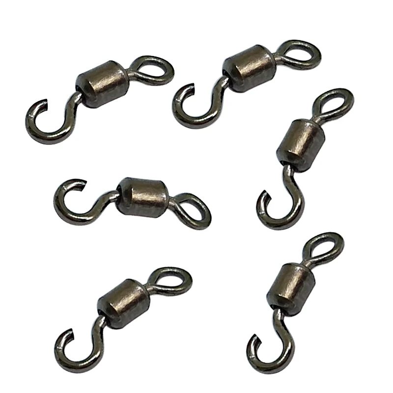 

500 pieces/bag Stainless steel Fishing Japanese swivels ,Rolling swivel, Silver or black nickle