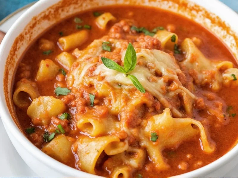 Easy Lasagna Soup Recipe in 30 Minutes
