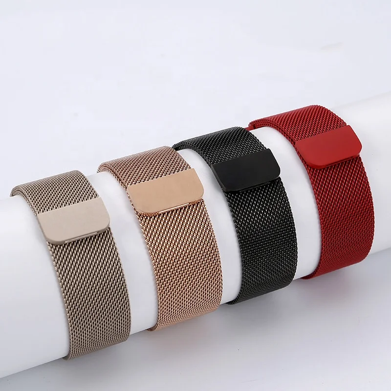 

Milanese Loop Band for Apple watch Series 5/4. Bracelet Strap Magnetic buckle with Wristband for iwatch 3/2/1 38mm 42mm 40mm 4
