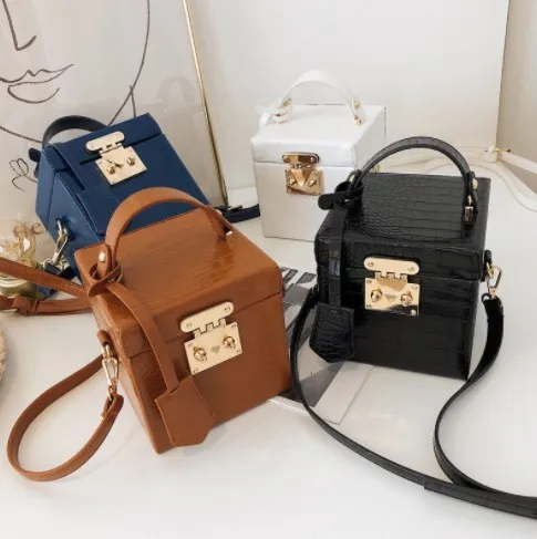 

Box Bags PU Leather Crossbody Shoulder Casual Mini Handbag