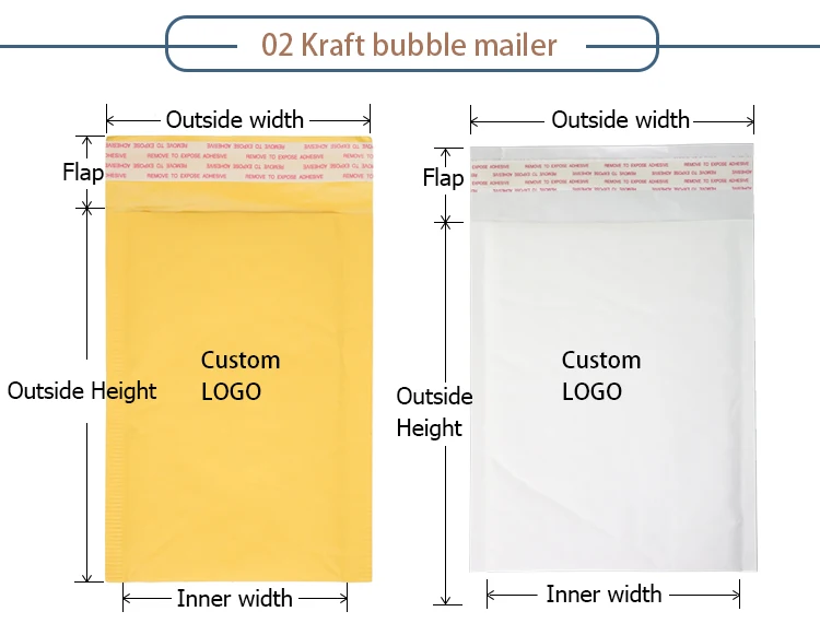 Cheap Padded 8.5x12" Poly Bubble Envelope Mailers Bubble Bag Packaging