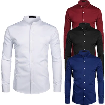 Hombres Camisas Slim Fit Marca Casual De Manga Larga Botón Camisa para hombre Slim Fit | Lidl