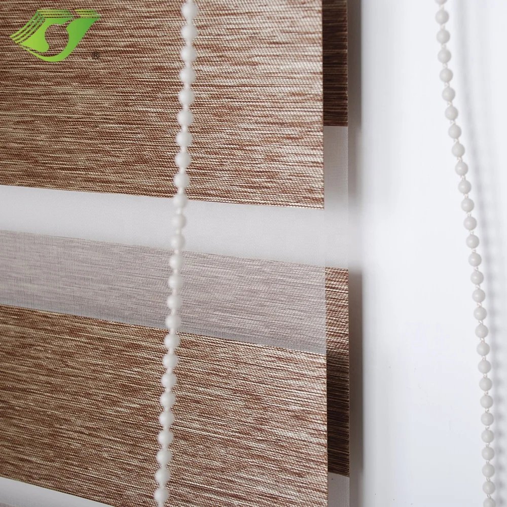 
Modern hotel custom blackout zebra roller fabric blinds with bead rope blind shade parts low price manufacturer hot sale 