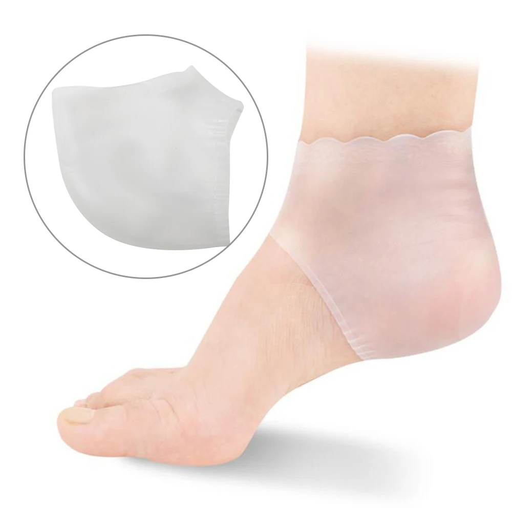 

Skin Care Protectors Foot Care Silicone Hydrating Gel Hook Socks Antislip Maintenance Cracked Foot, As photo