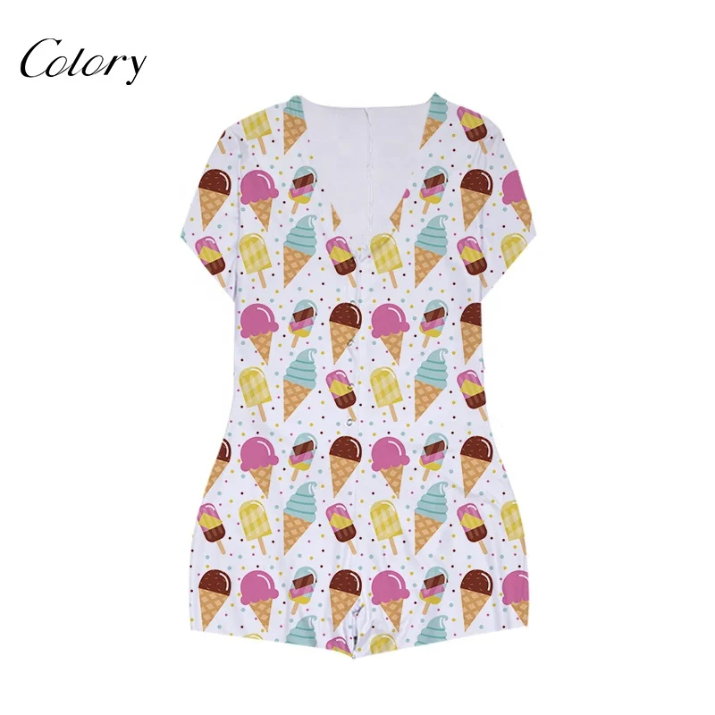 

Colory Jumpsuits Bodysuits Allover Printed For Adult Sexy Women, Customized color
