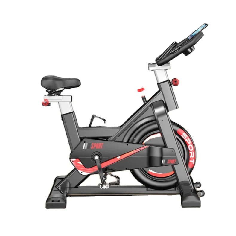 

Home Gym Stationary Bikes 20Kg Flywheel Exercise Bikes With Screen Spinning Bikes, Black