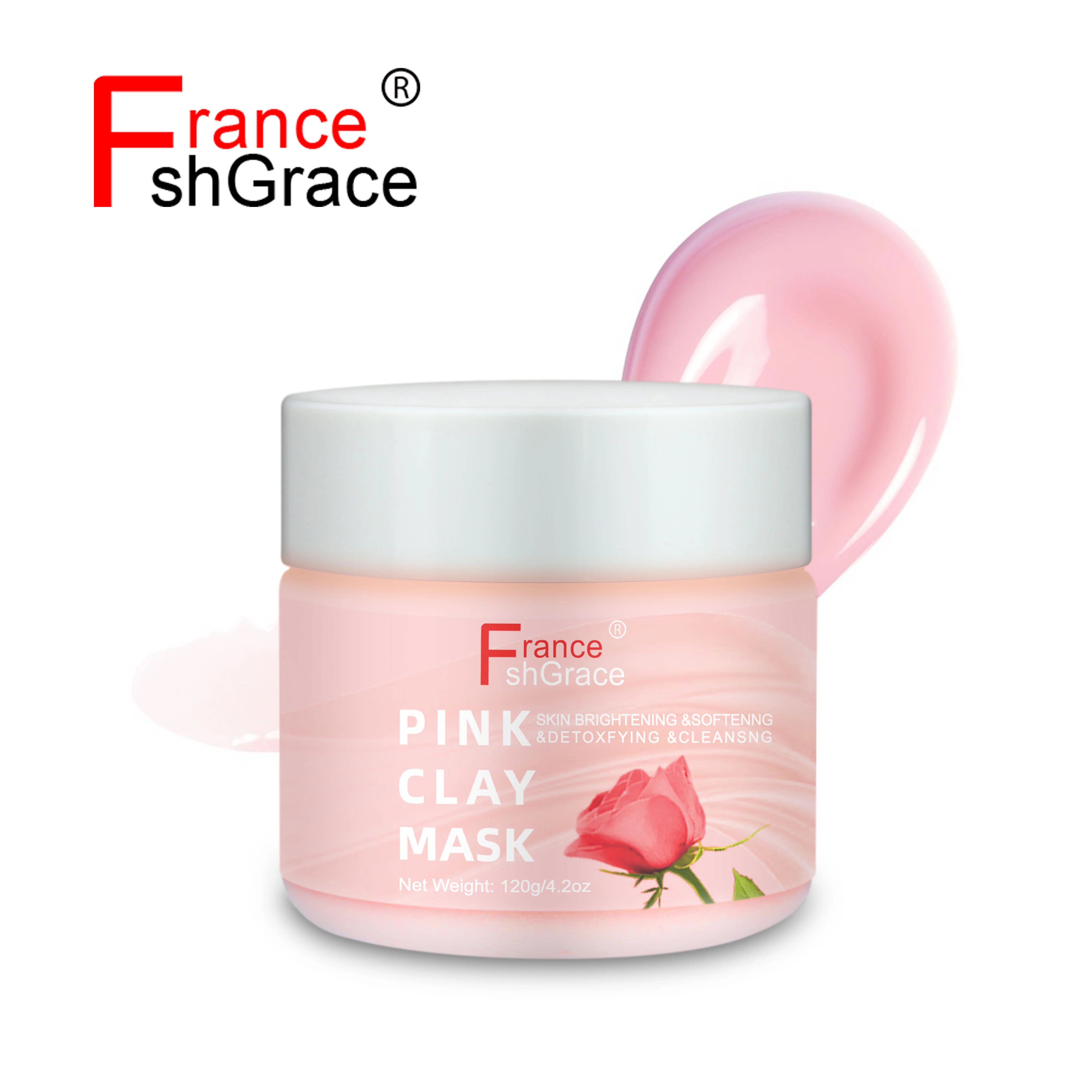 

Organic French Vegan Perfect Sleeping Brigtner Pink Clay Mask