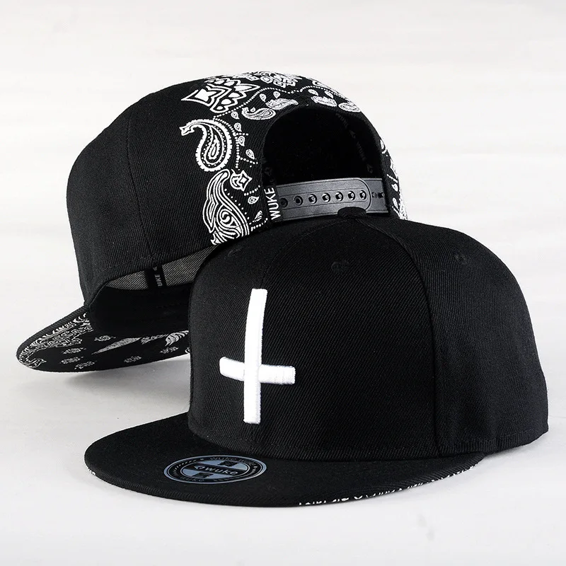 

free shipping fitted flat print brim baseball cap high quality flatbill snapback custom embroidered logo snap back christian hat