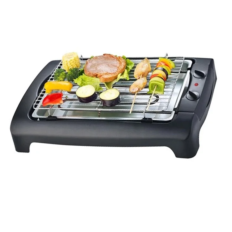 

Griller Outdoor Beach Electric Smokeless BBQ barbecue, Black