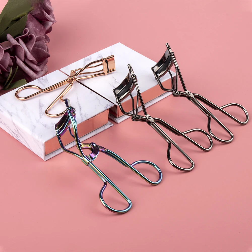 

DIY different plastic heated lash curls types mini half eyelash curler kit eye lashes tool