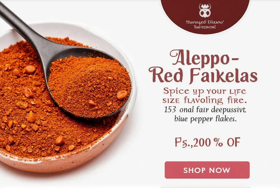 Collection of spice jars including aleppo red pepper flakes