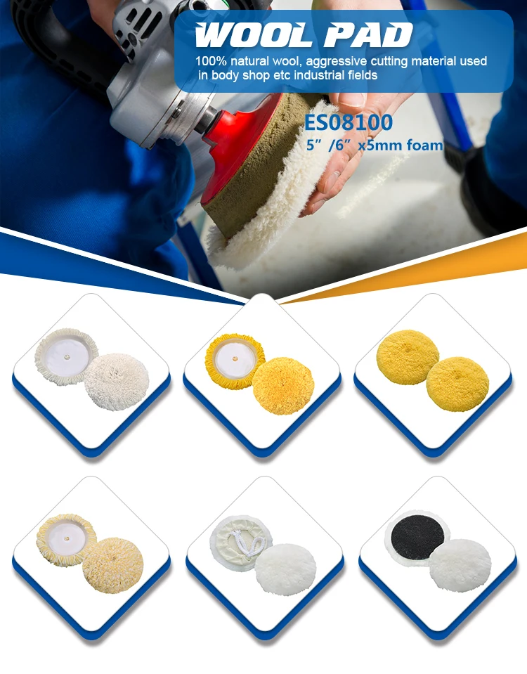 Auto Polishing Soft Foam Wool Compounding Pad Buy Wool Compounding