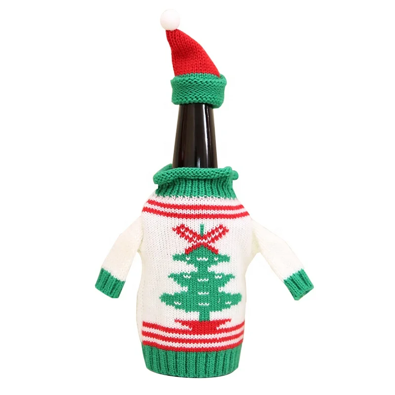 

Wine bottle cover red wine bags Christmas wine bottle gift bags PT-014, Joy,snowman, tree, elk