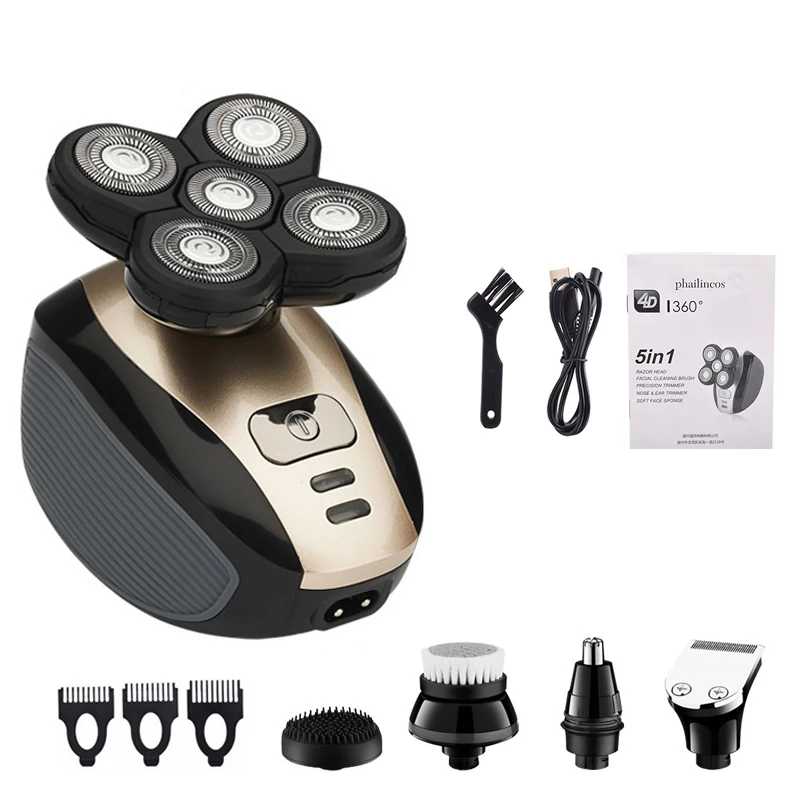 
hot selling USB rechargeable sharving machine 4D electric shaver for men 