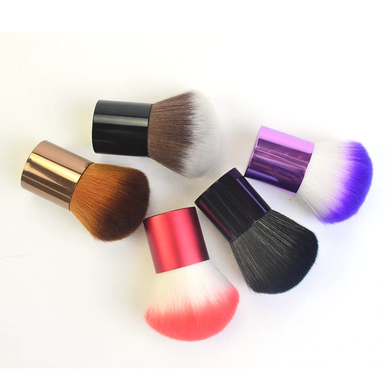 
Shiny colour black gold blue purple foundation brush kabuki makeup brushes single 