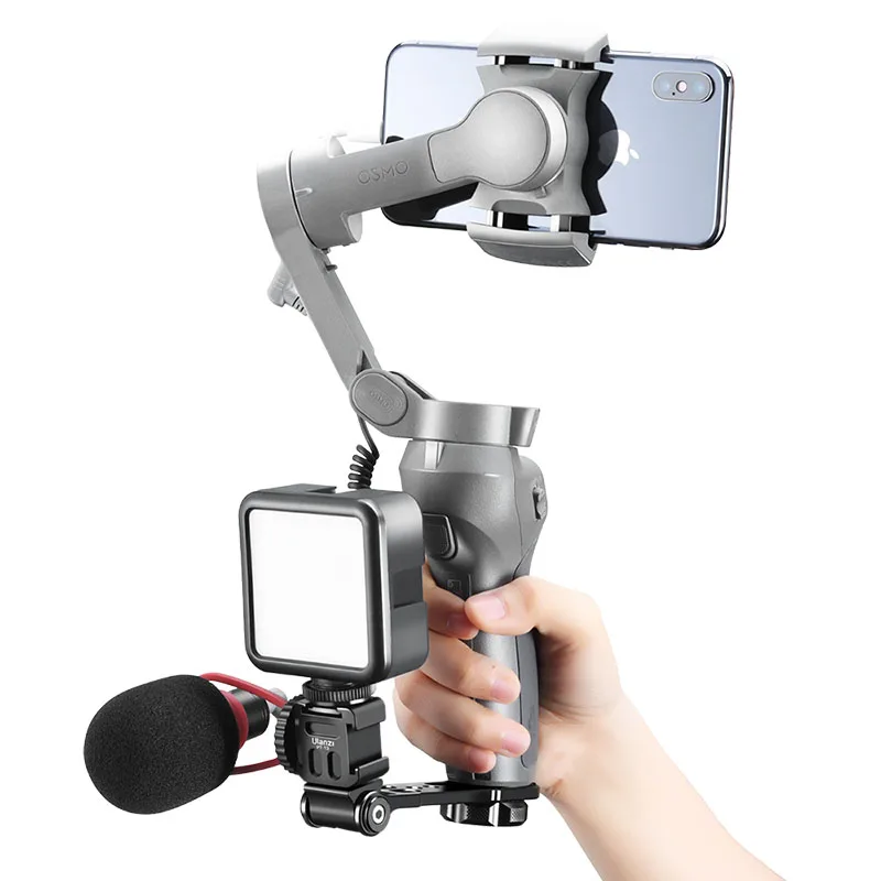 

Ulanzi PT-13 Extend Cold Shoe Mount Plate Gimbal Accessories Smartphone SLR Camera Vlog Plate for Osmo Mobile 3 Sony A6400 6600