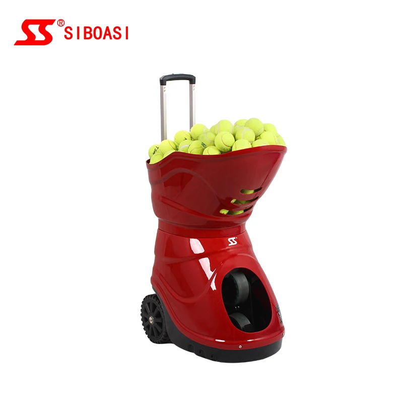 

Tennis ball machine training drills that serves serve return, Black, white, red